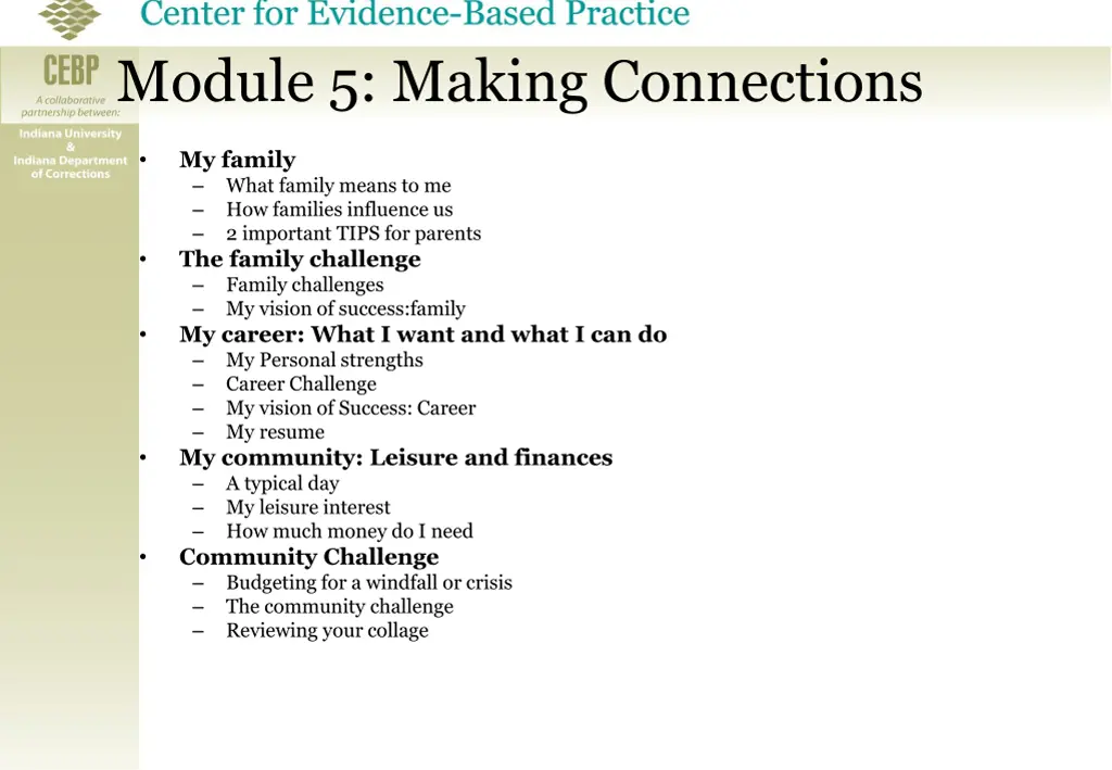 module 5 making connections