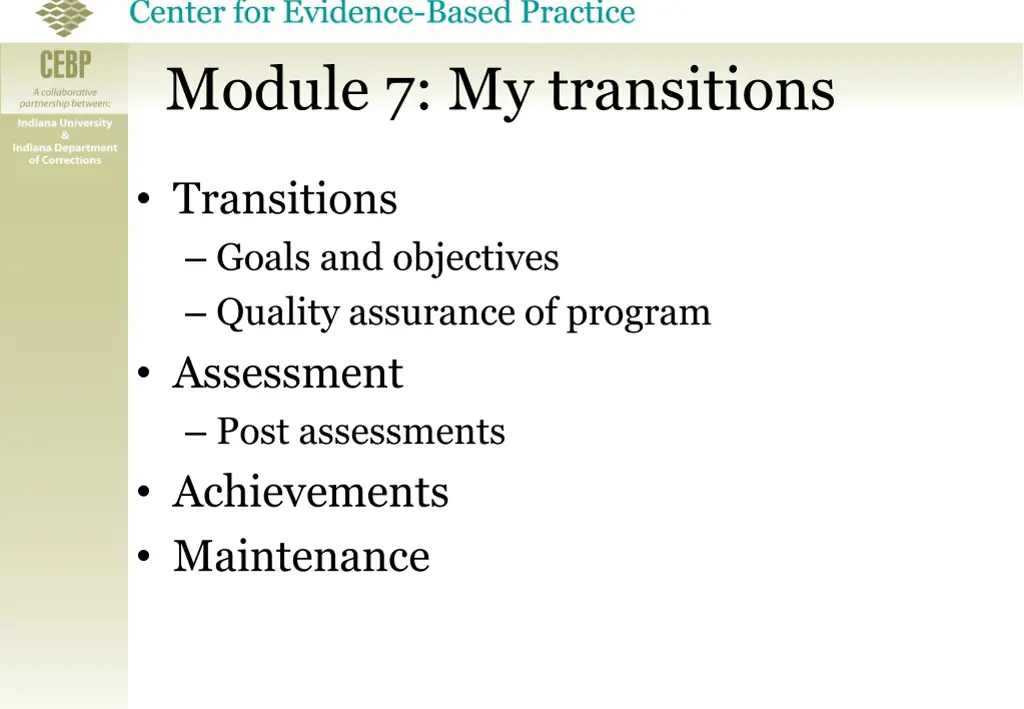 module 7 my transitions