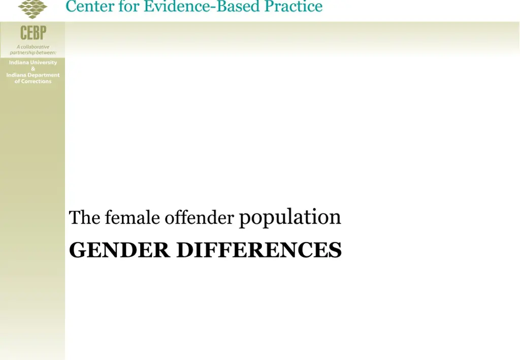 the female offender population 1