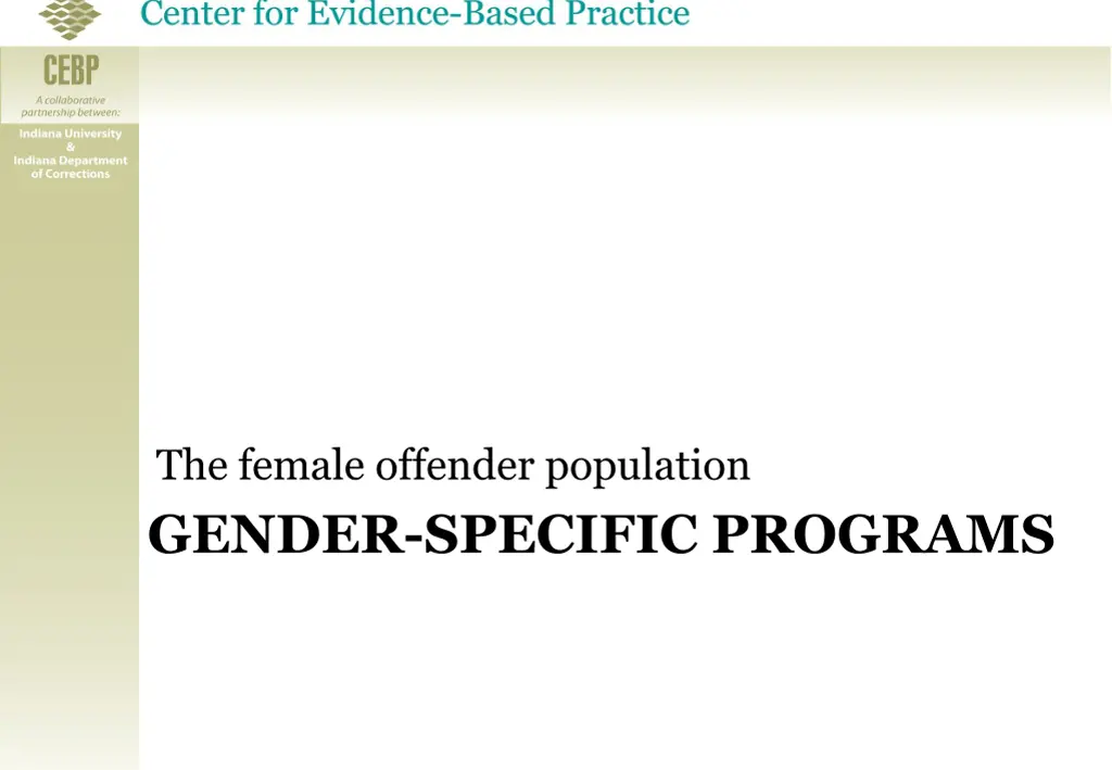 the female offender population 2