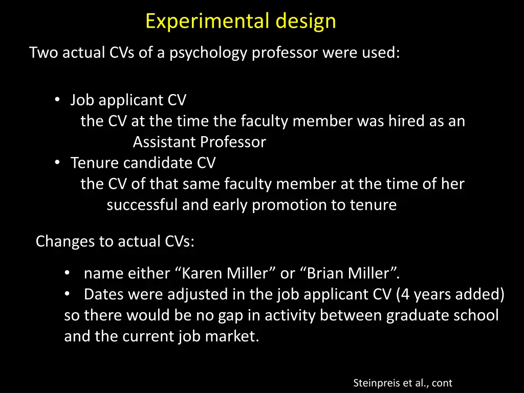 experimental design