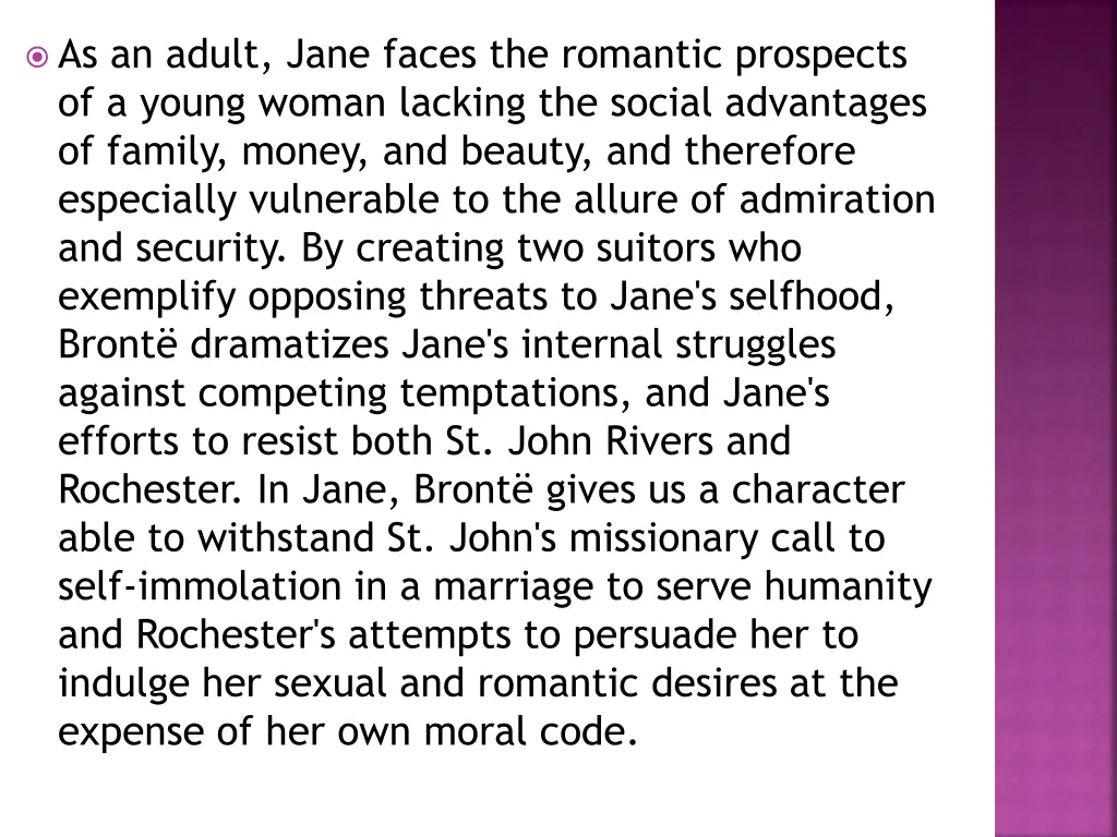 as an adult jane faces the romantic prospects