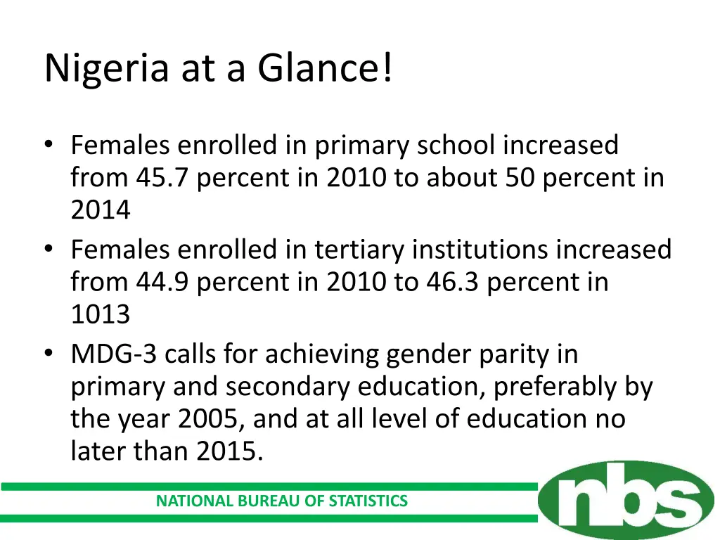 nigeria at a glance 1