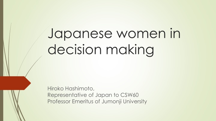 japanese women in decision making