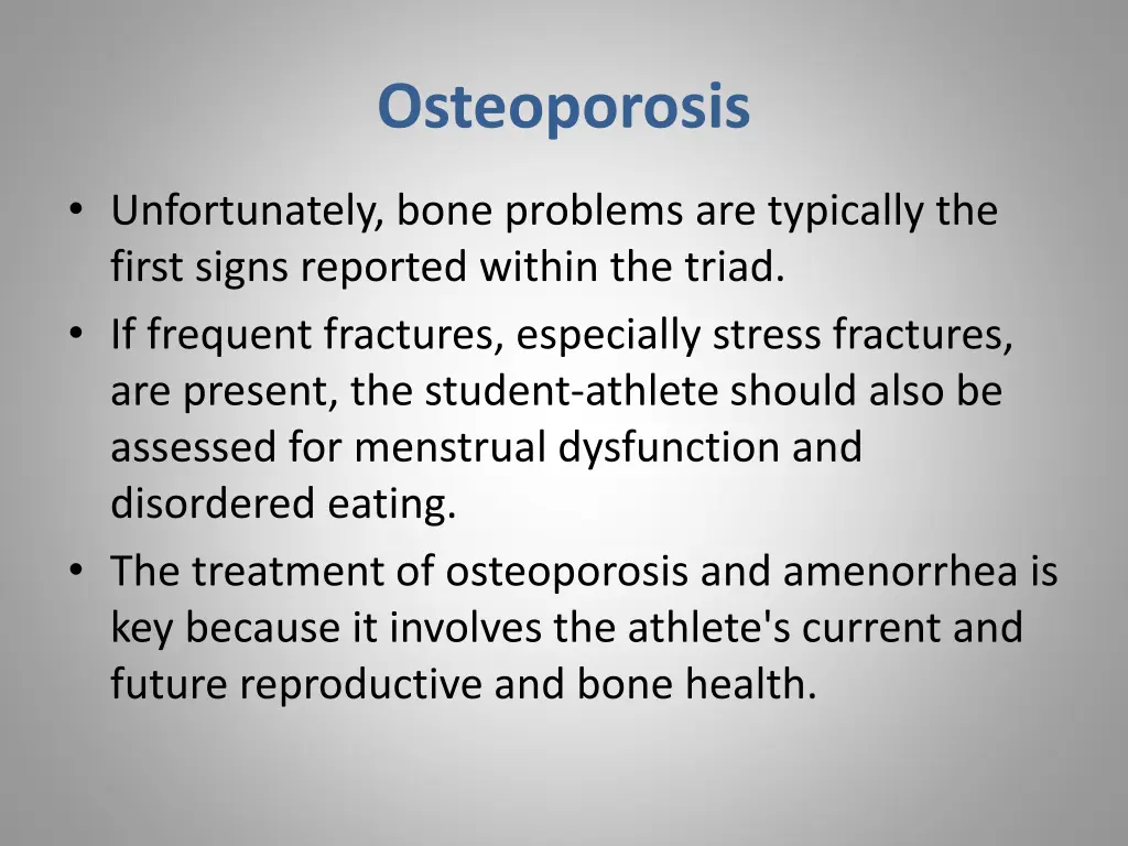 osteoporosis