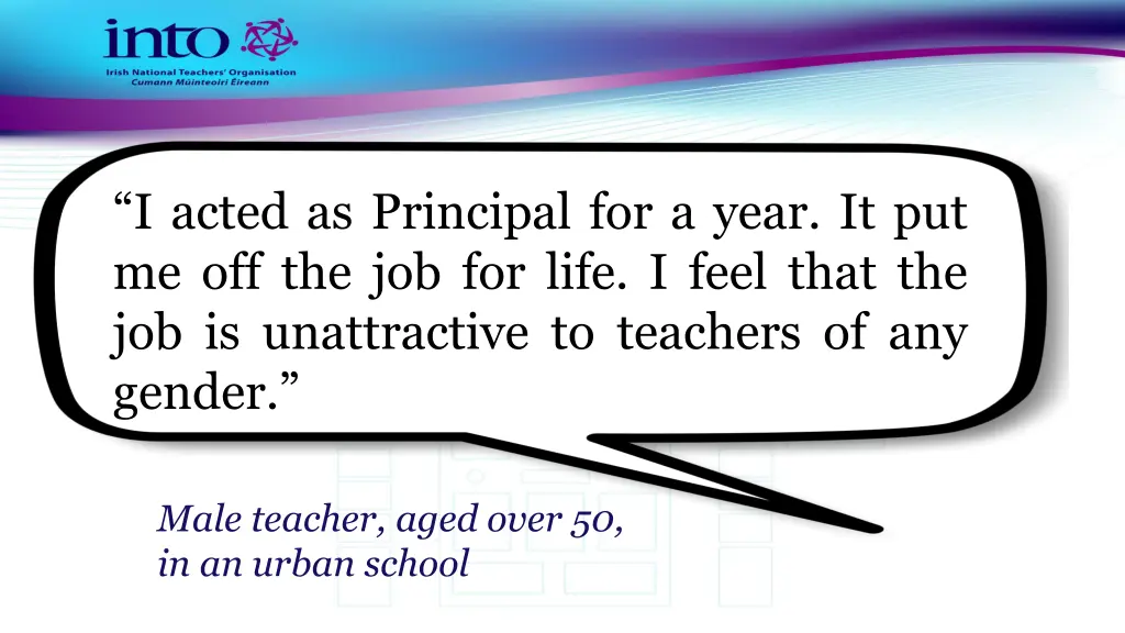 i acted as principal for a year