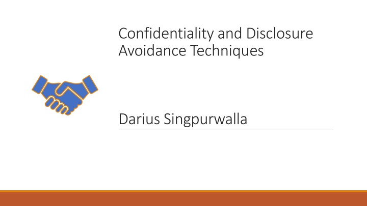 confidentiality and disclosure avoidance