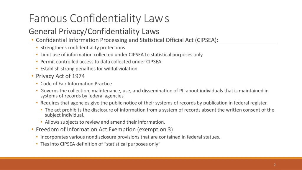 famous confidentiality law s general privacy