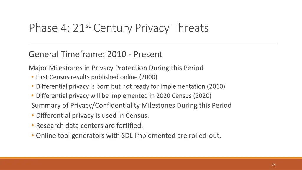 phase 4 21 st century privacy threats