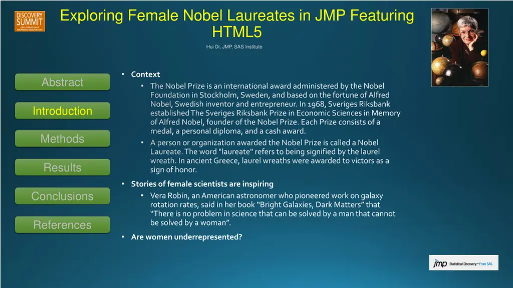 exploring female nobel laureates in jmp featuring 1