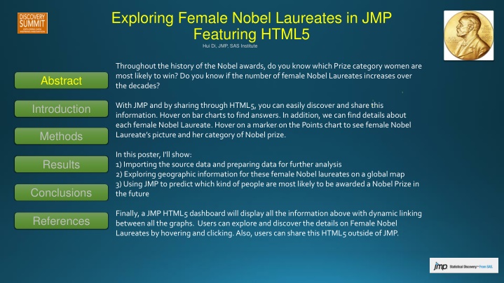 exploring female nobel laureates in jmp featuring