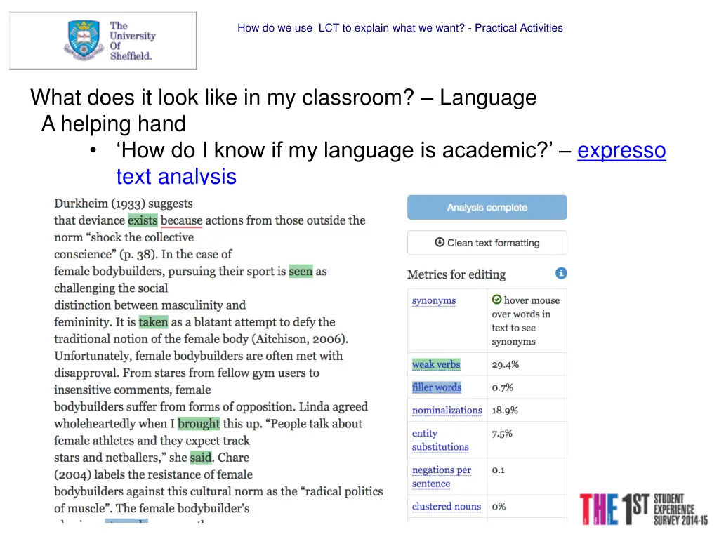 how do we use lct to explain what we want 9