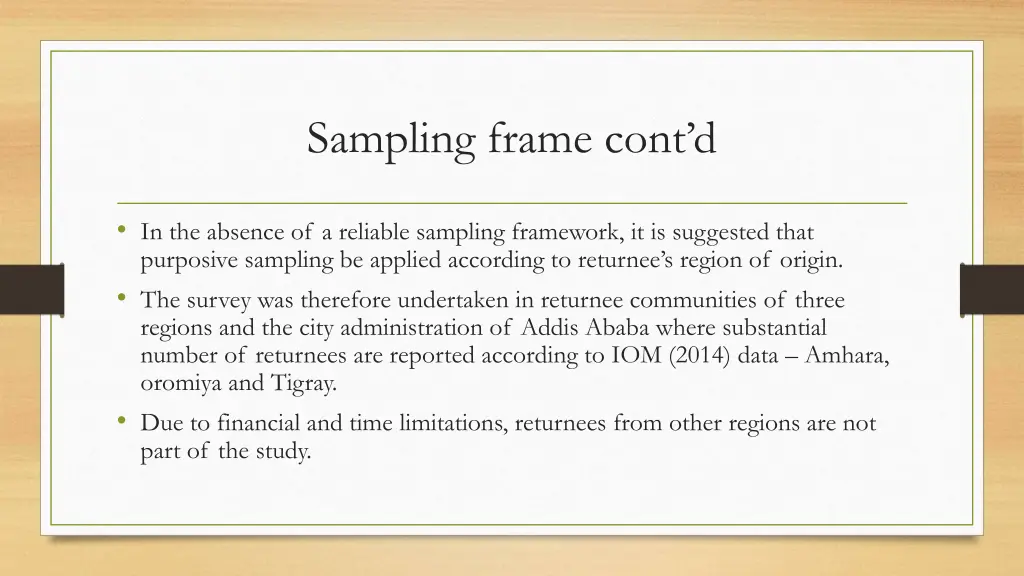 sampling frame cont d 2