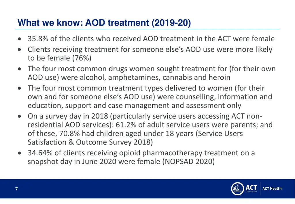 what we know aod treatment 2019 20