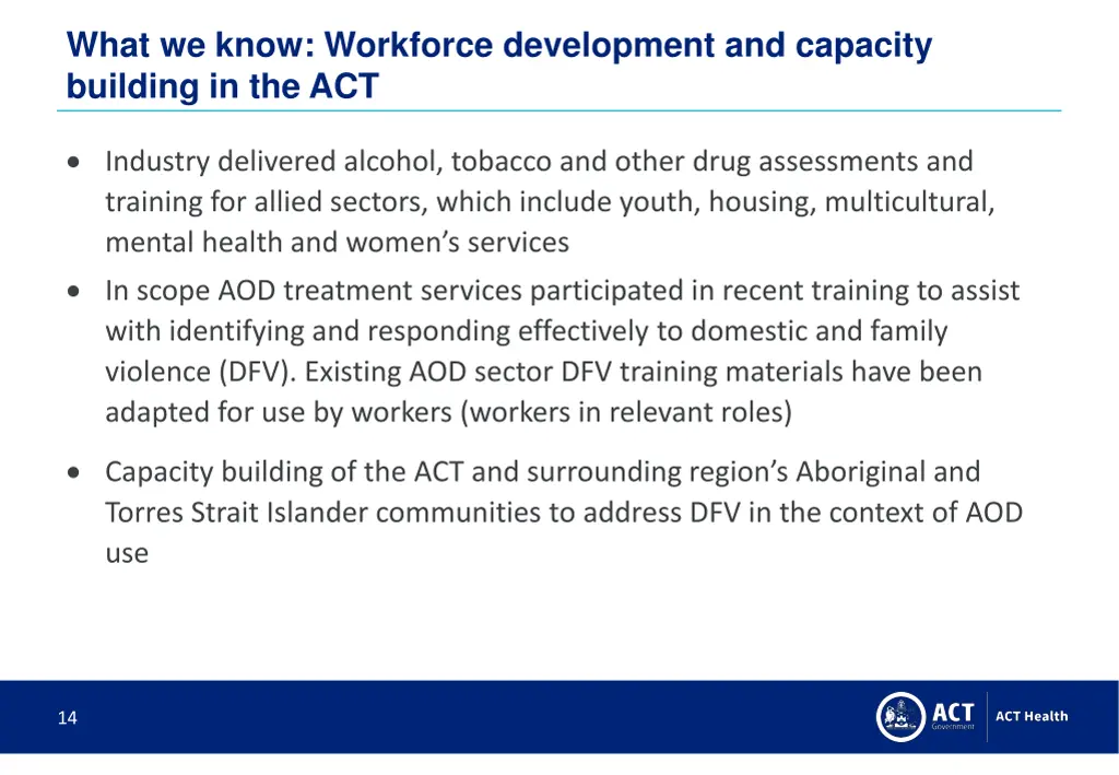 what we know workforce development and capacity