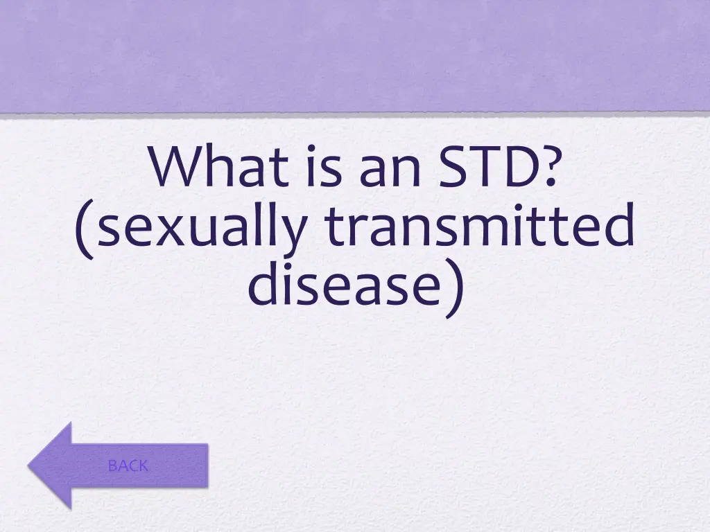 what is an std sexually transmitted disease