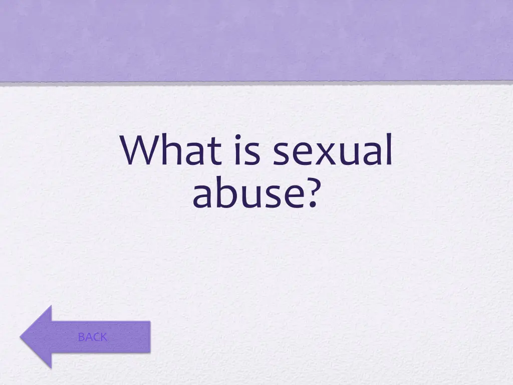 what is sexual abuse