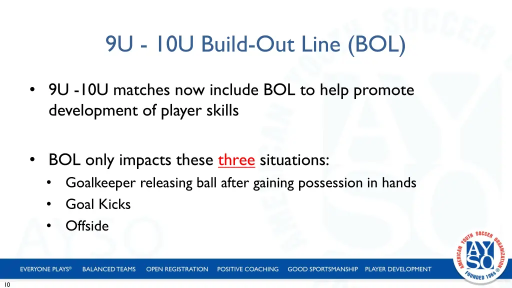 9u 10u build out line bol