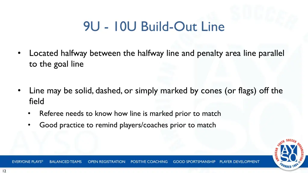 9u 10u build out line