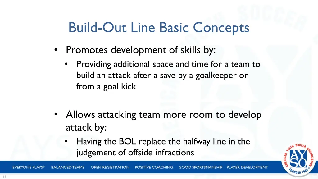 build out line basic concepts