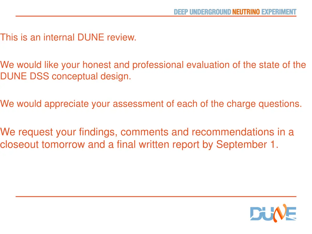 this is an internal dune review