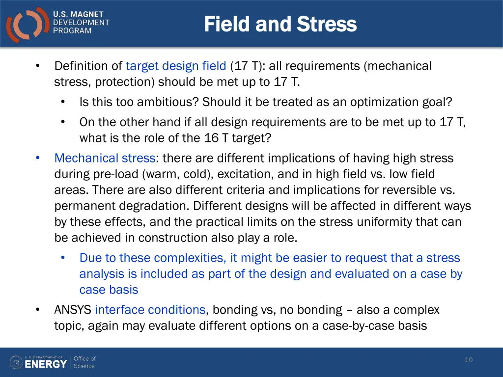 field and stress field and stress