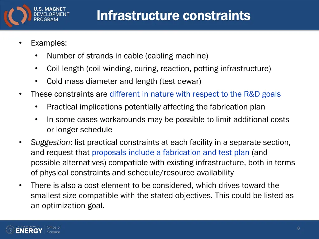 infrastructure constraints infrastructure