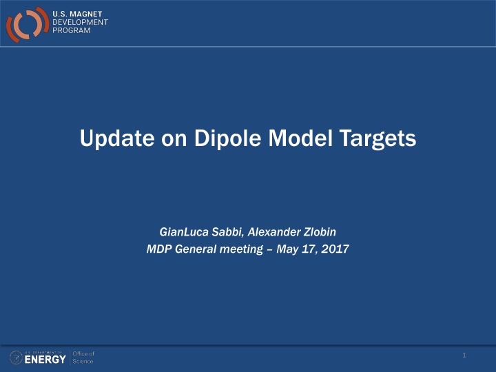 update on dipole model targets