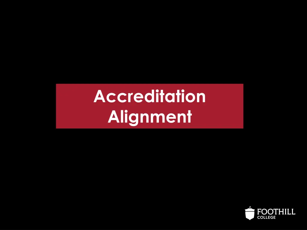 accreditation alignment