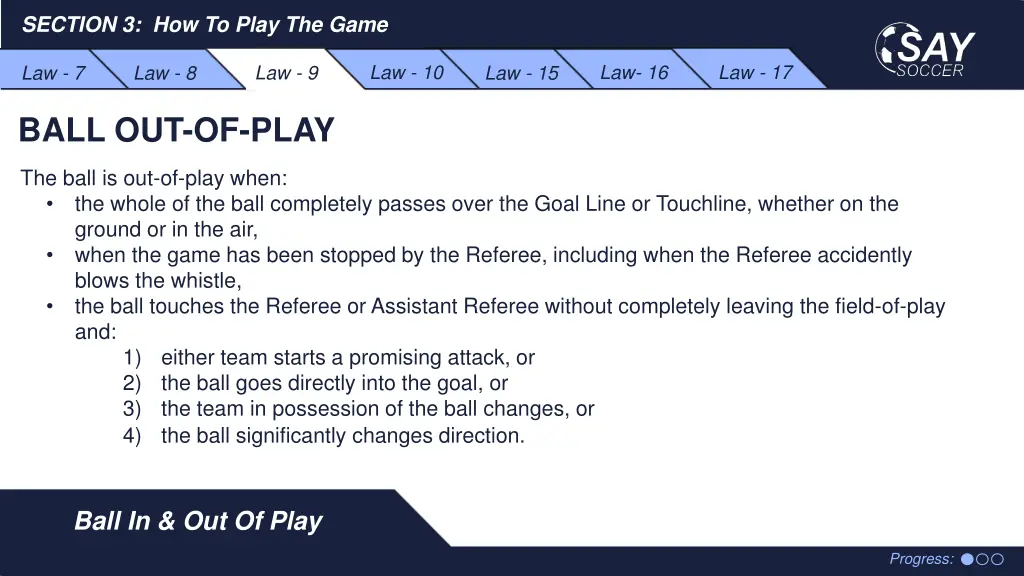 section 3 how to play the game 17