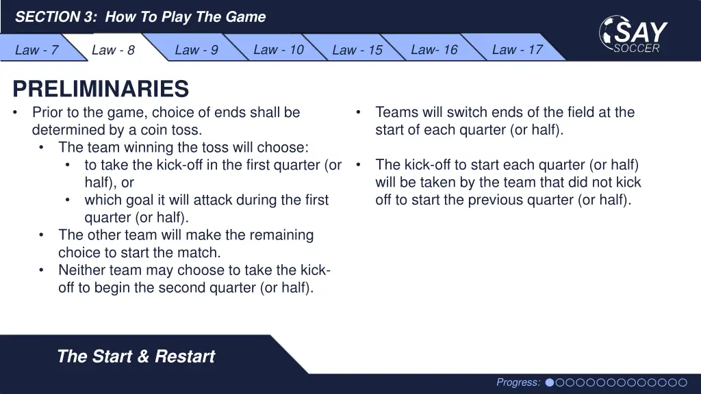 section 3 how to play the game 3