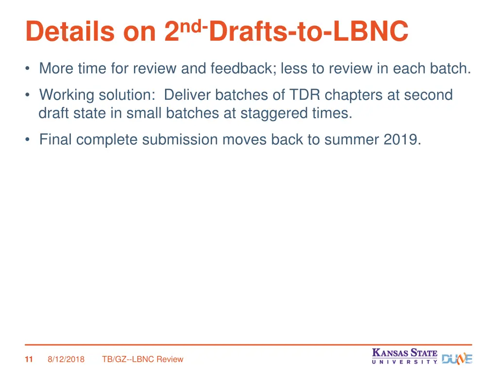 details on 2 nd drafts to lbnc