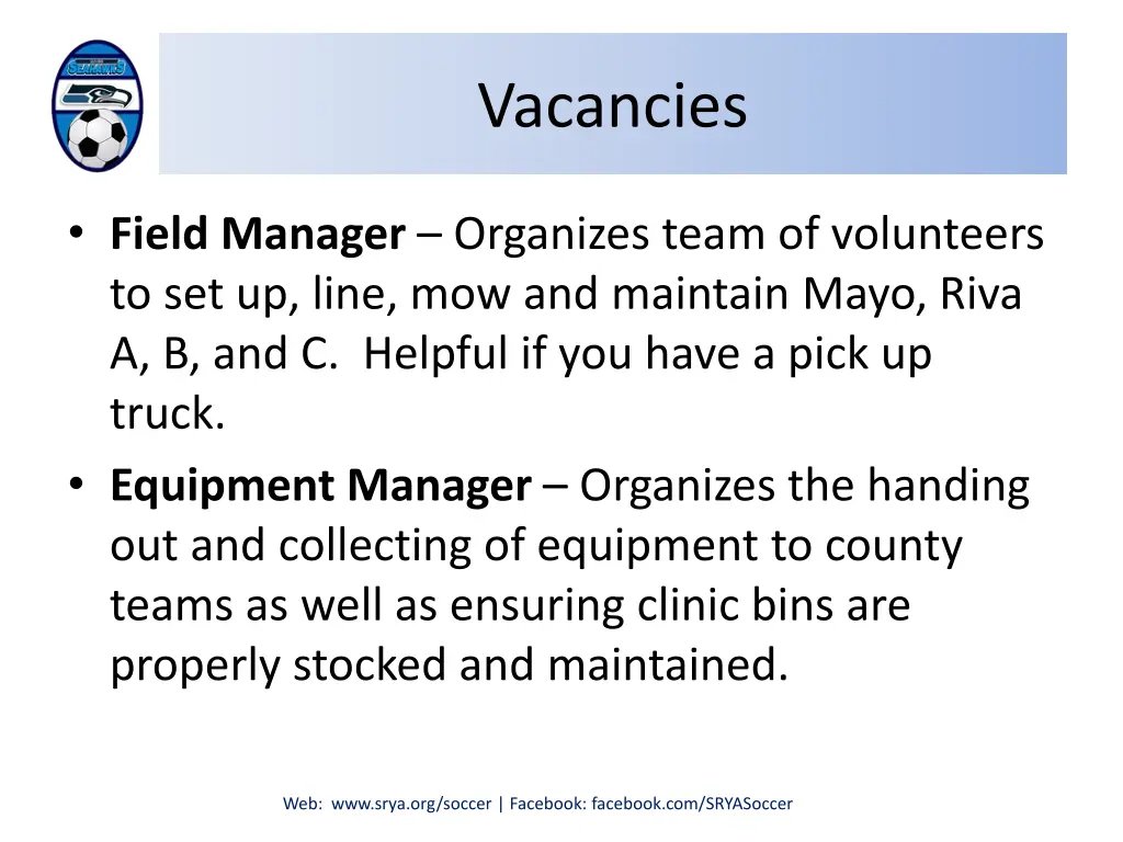 vacancies