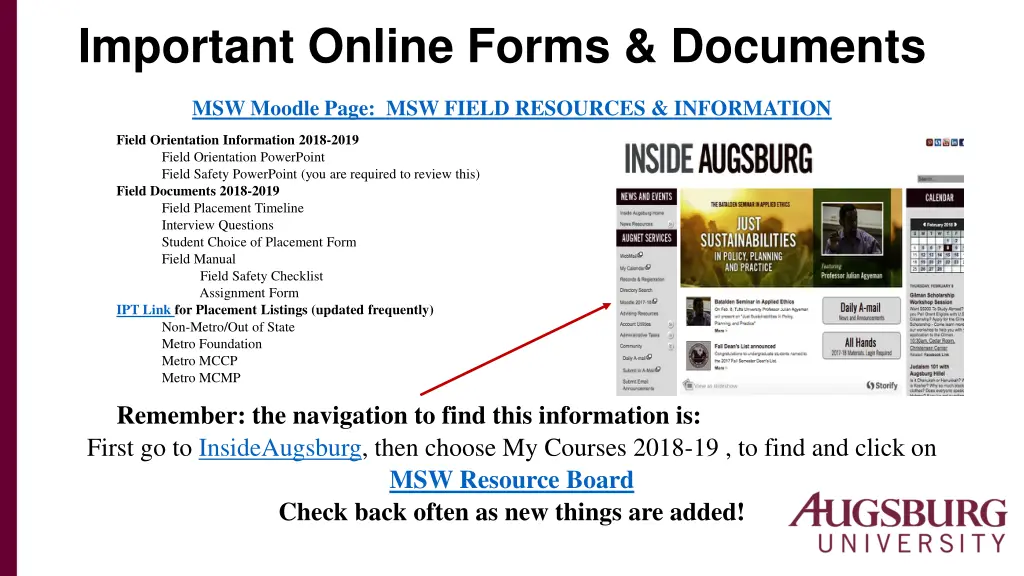 important online forms documents