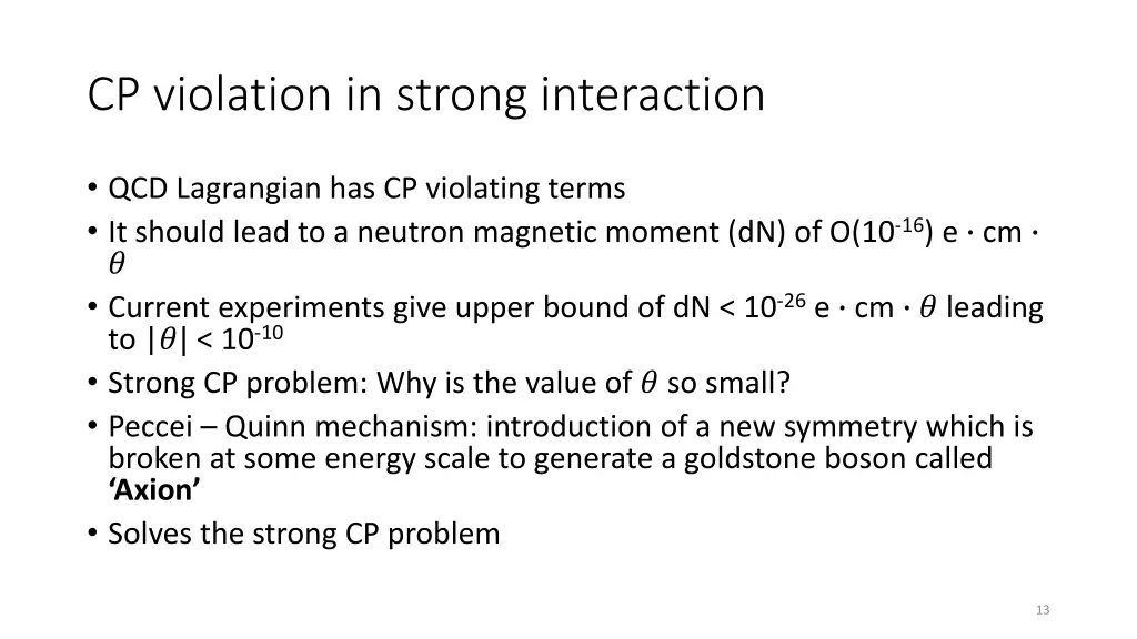 cp violation in strong interaction