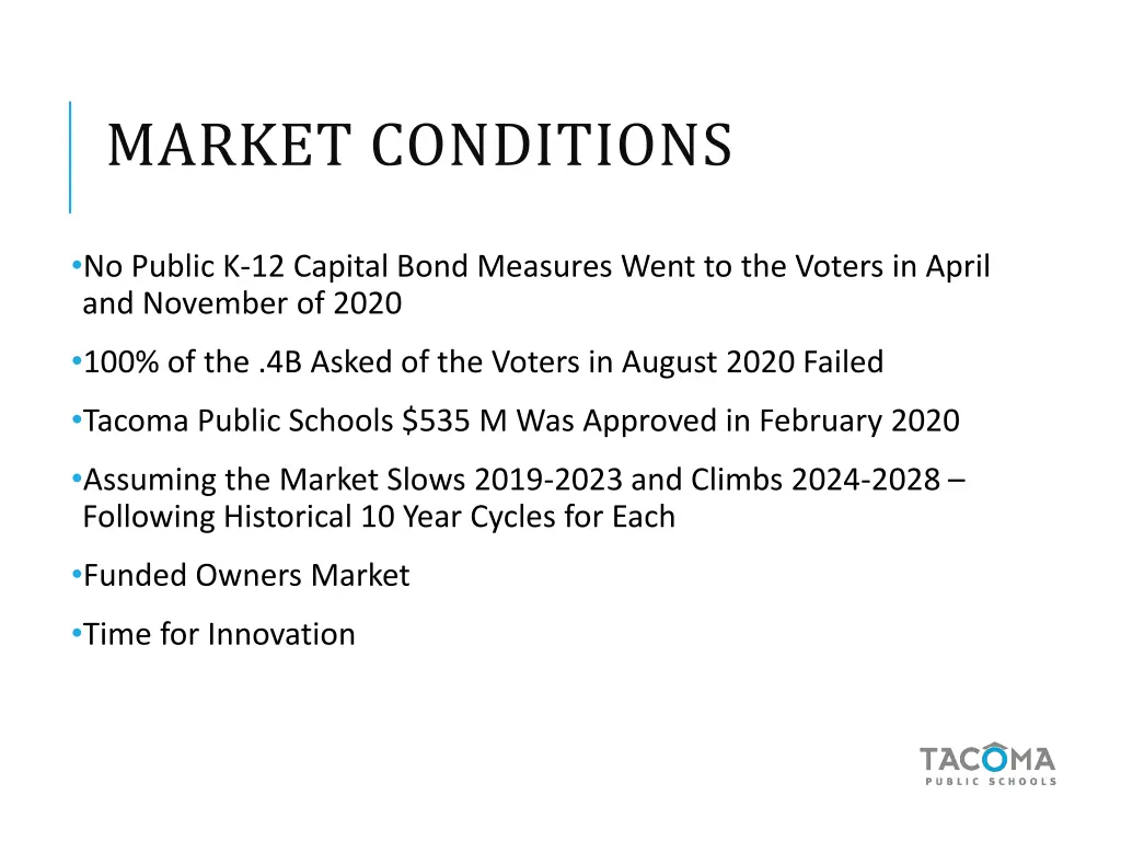 market conditions 1