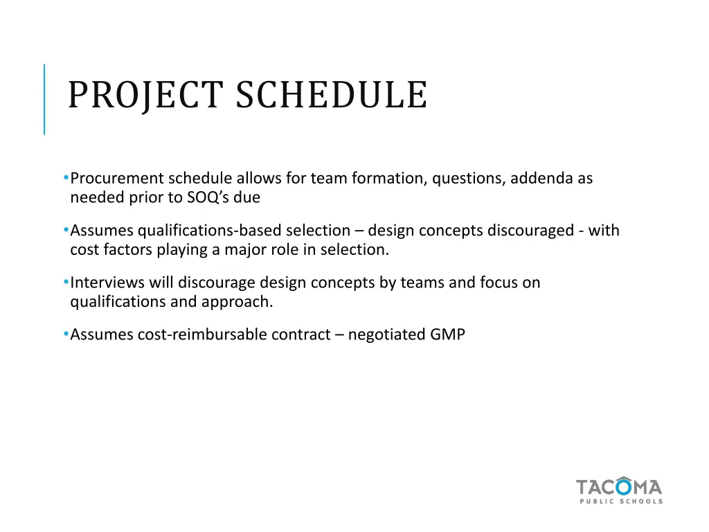 project schedule 2