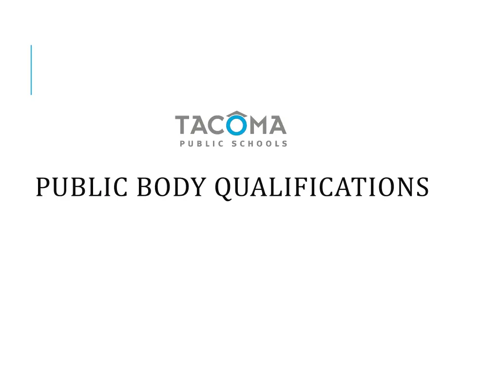 public body qualifications