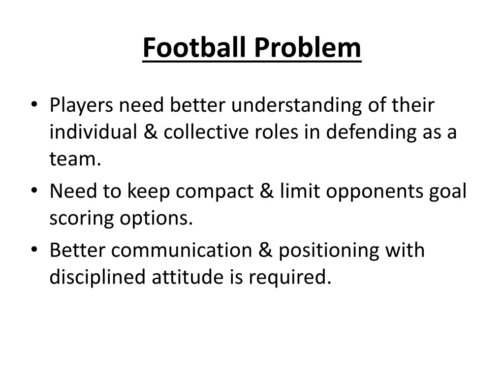 football problem