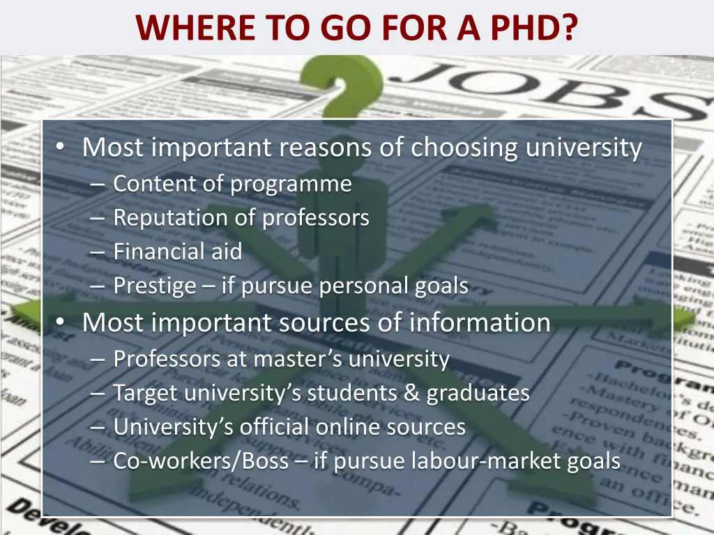 where to go for a phd