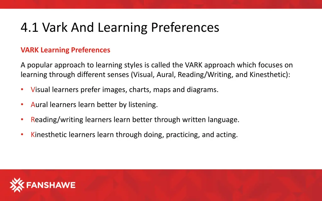 4 1 vark and learning preferences