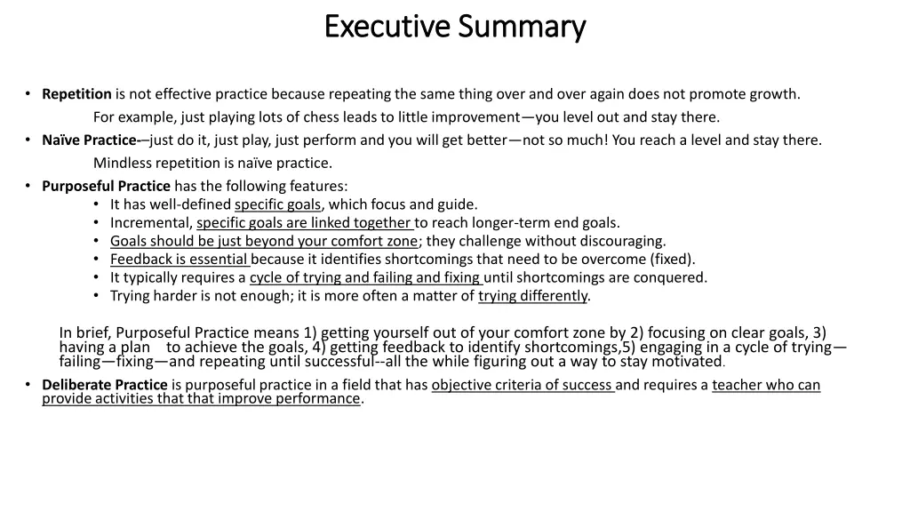 executive summary executive summary