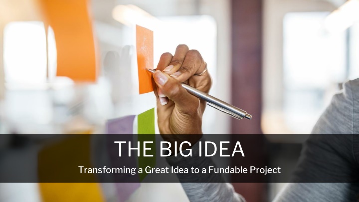 the big idea transforming a great idea