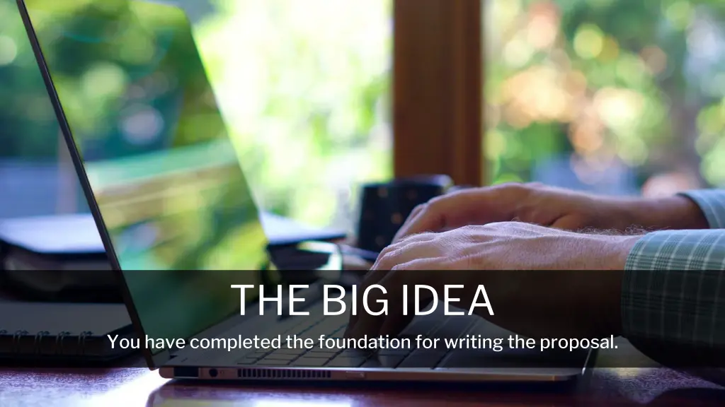 the big idea you have completed the foundation