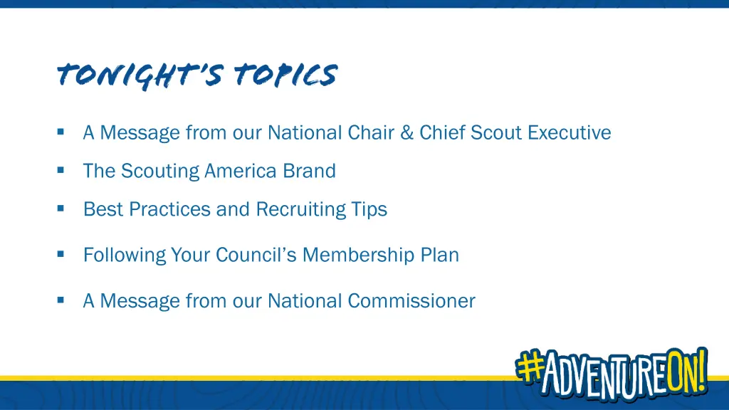 a message from our national chair chief scout