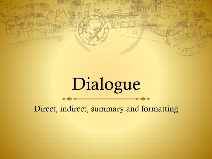 dialogue