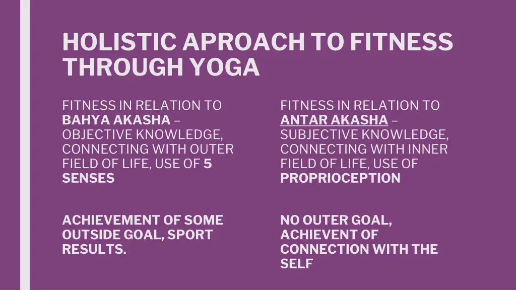 holistic aproach to fitness through yoga