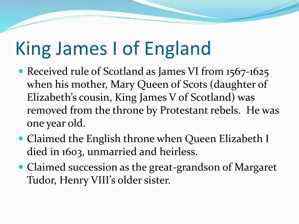 king james i of england