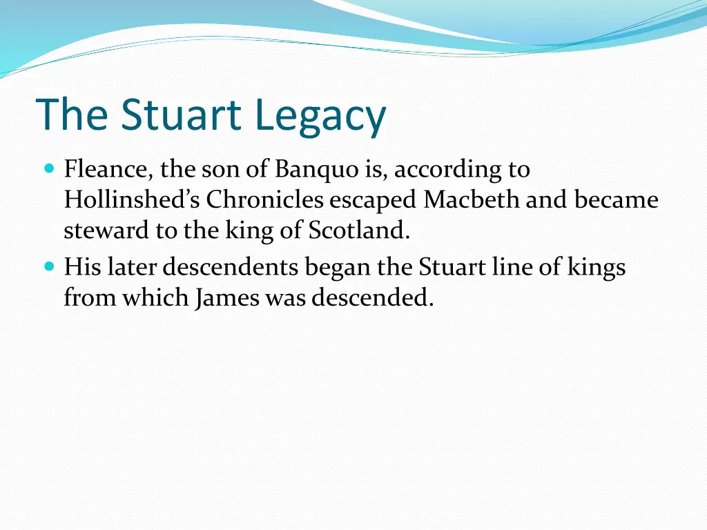 the stuart legacy