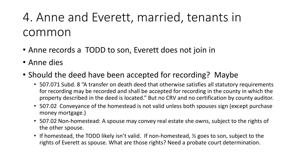 4 anne and everett married tenants in common